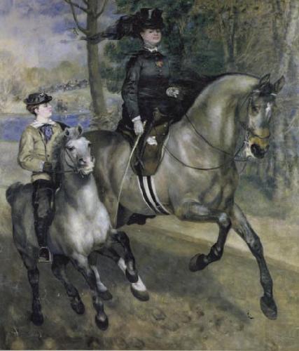 Pierre-Auguste Renoir Ride in the Bois de Boulogne (Madame Henriette Darras) china oil painting image